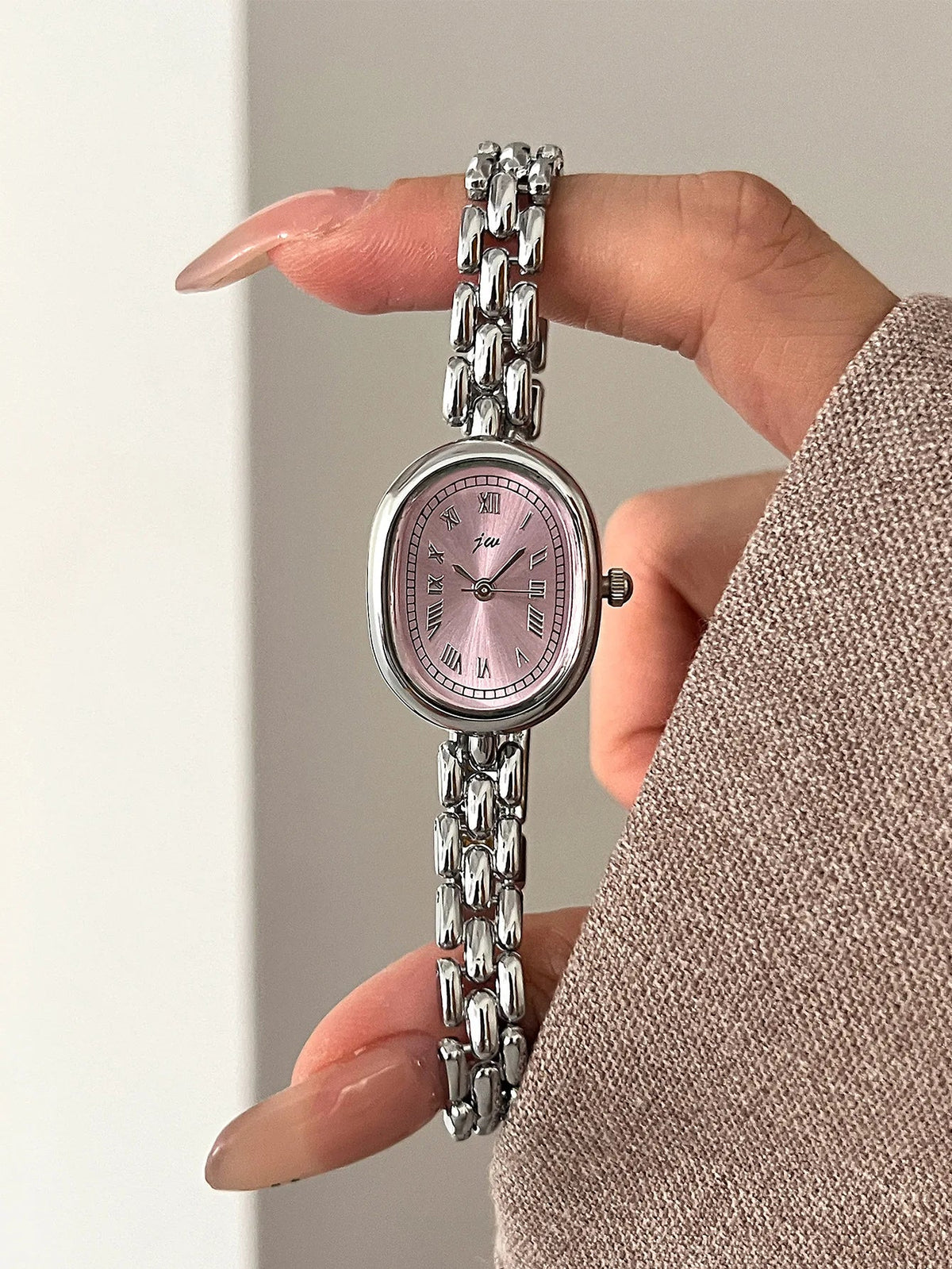 Women's TrendLux Wear oval artistic niche watch with a sleek design and elegant face, stylish accessory for everyday wear.