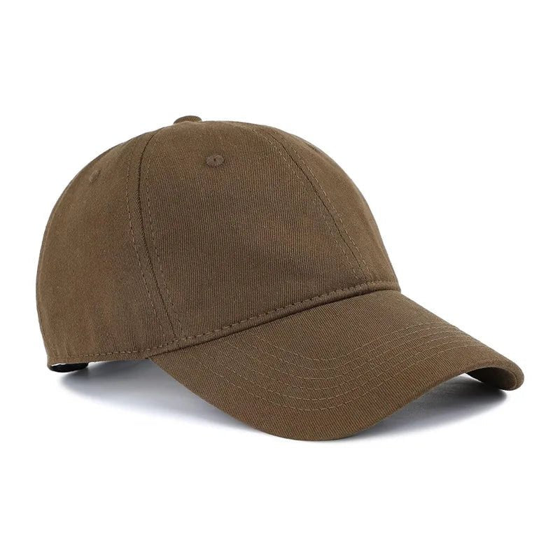Unisex Korean-style TrendLux Wear high-end cotton curved brim baseball cap in a soft top, available in 19 colors.