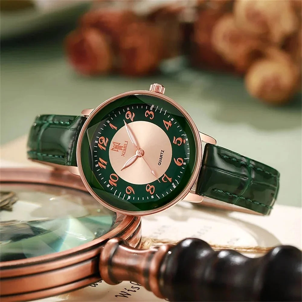Women's simple casual Arabic watch by TrendLux Wear, featuring a sleek design and easy-to-read dial.