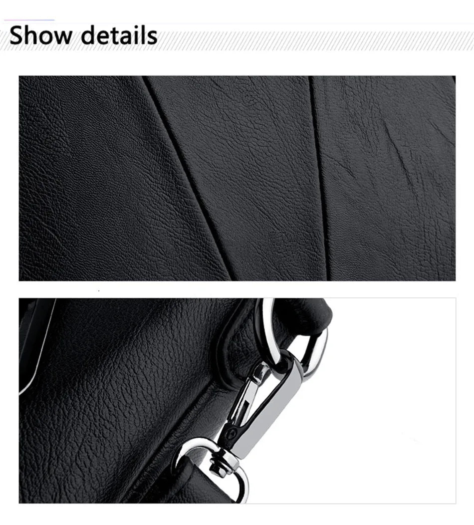 TrenLux Wear Women's Luxury Pure Leather Multi-Pocket  Handbag TrenLux Wear