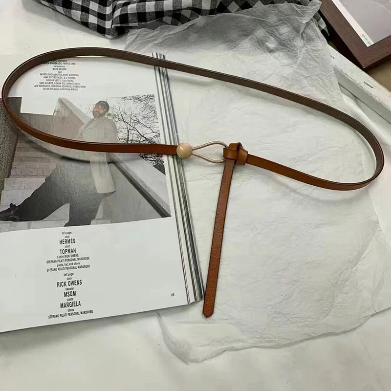Women's Thin Bow Knotted Belt. TrenLux Wear