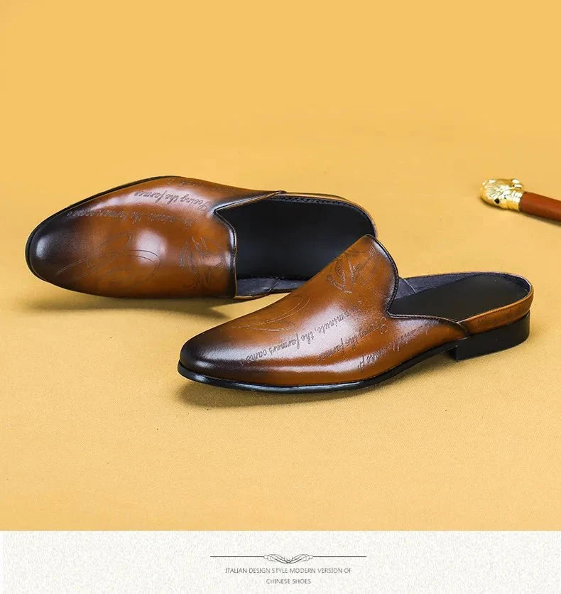Men's Italian luxury genuine leather loafers by TrendLux Wear, non-slip embroidered moccasins in EU sizes 38–46.