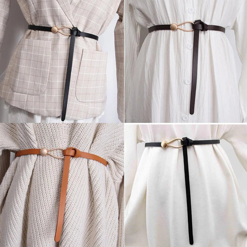 Women's Thin Bow Knotted Belt. TrenLux Wear