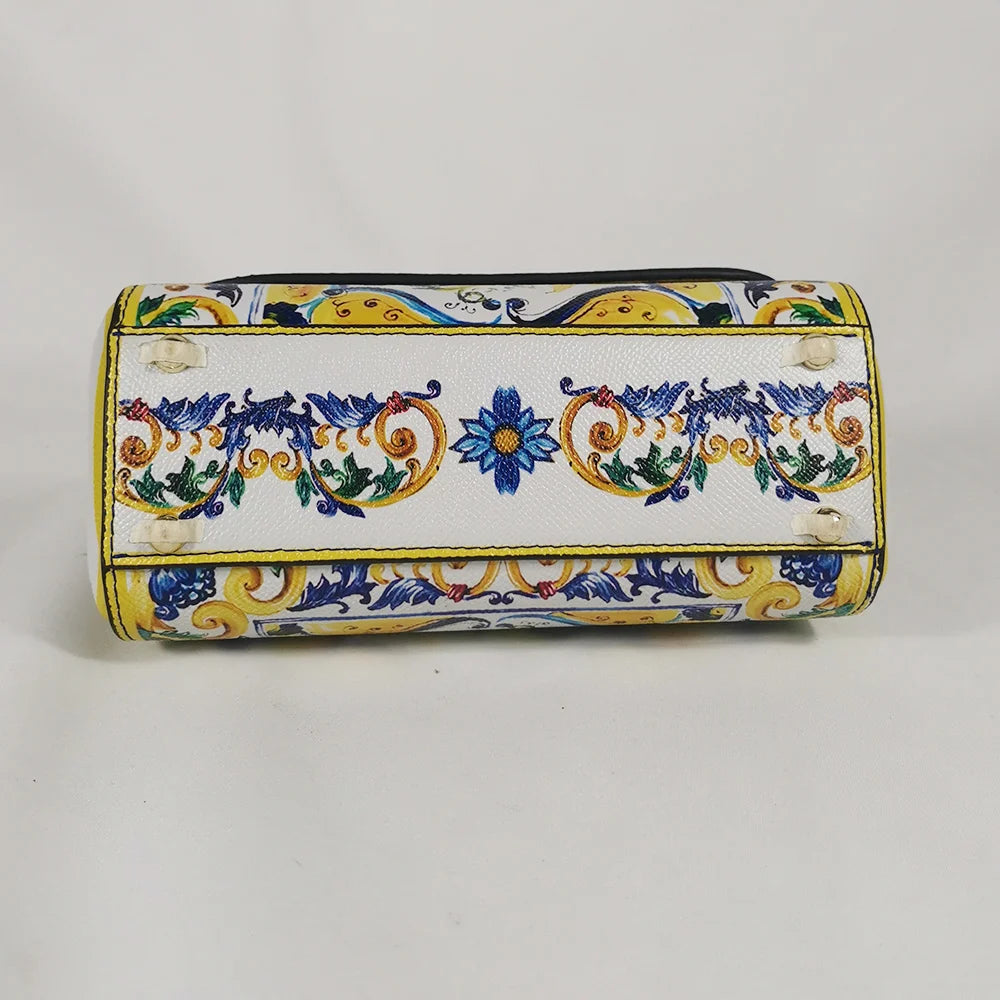TrendLux Women's Rose PU Leather Crossbody Tote Lady Shoulder Handbag