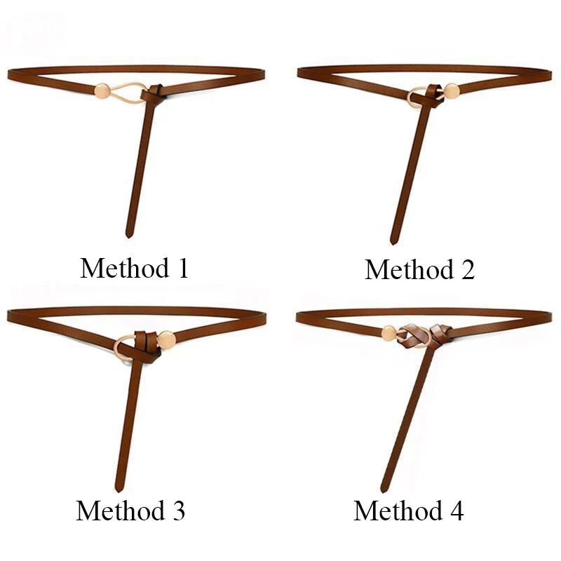 Women's Thin Bow Knotted Belt. TrenLux Wear