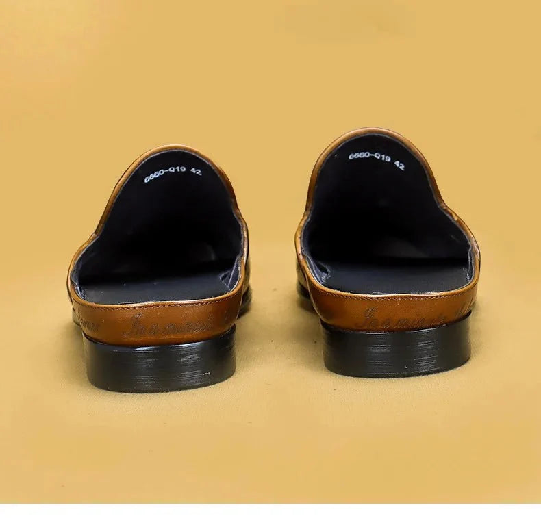 Men's Italian luxury genuine leather loafers by TrendLux Wear, non-slip embroidered moccasins in EU sizes 38-46.