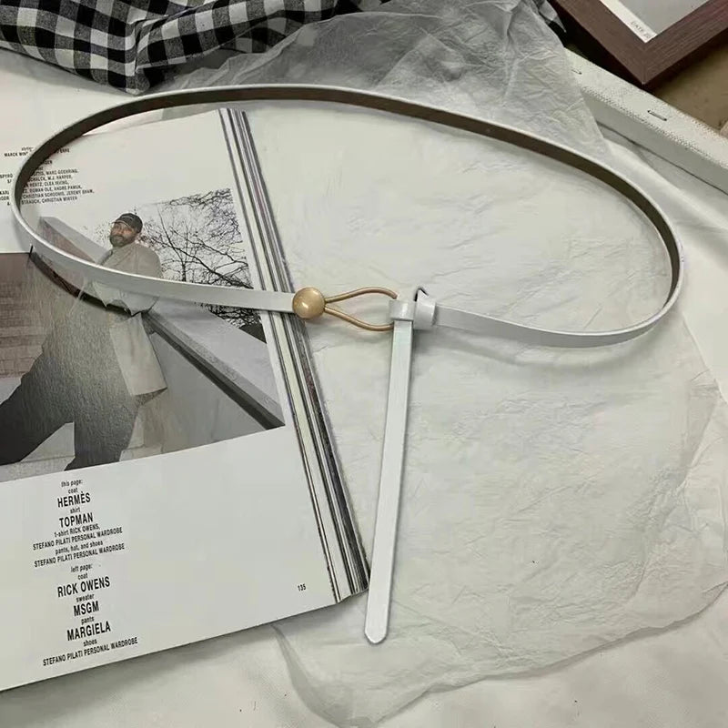 Women's Thin Bow Knotted Belt. TrenLux Wear