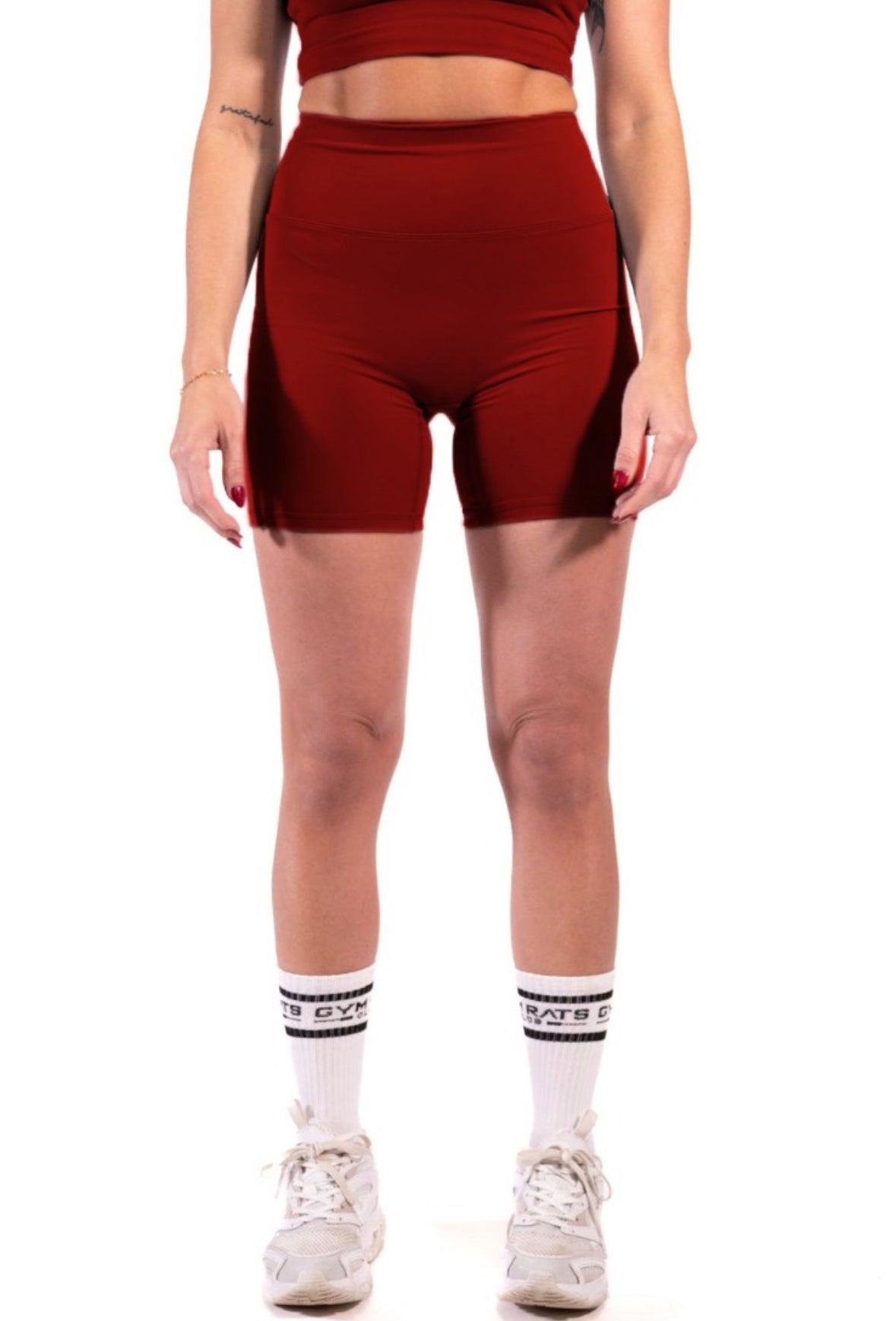 Comfortable women's Oasis Shorts leggings by Gymratsclub, shown in a relaxed fit with a stretchy waistband and sporty design.