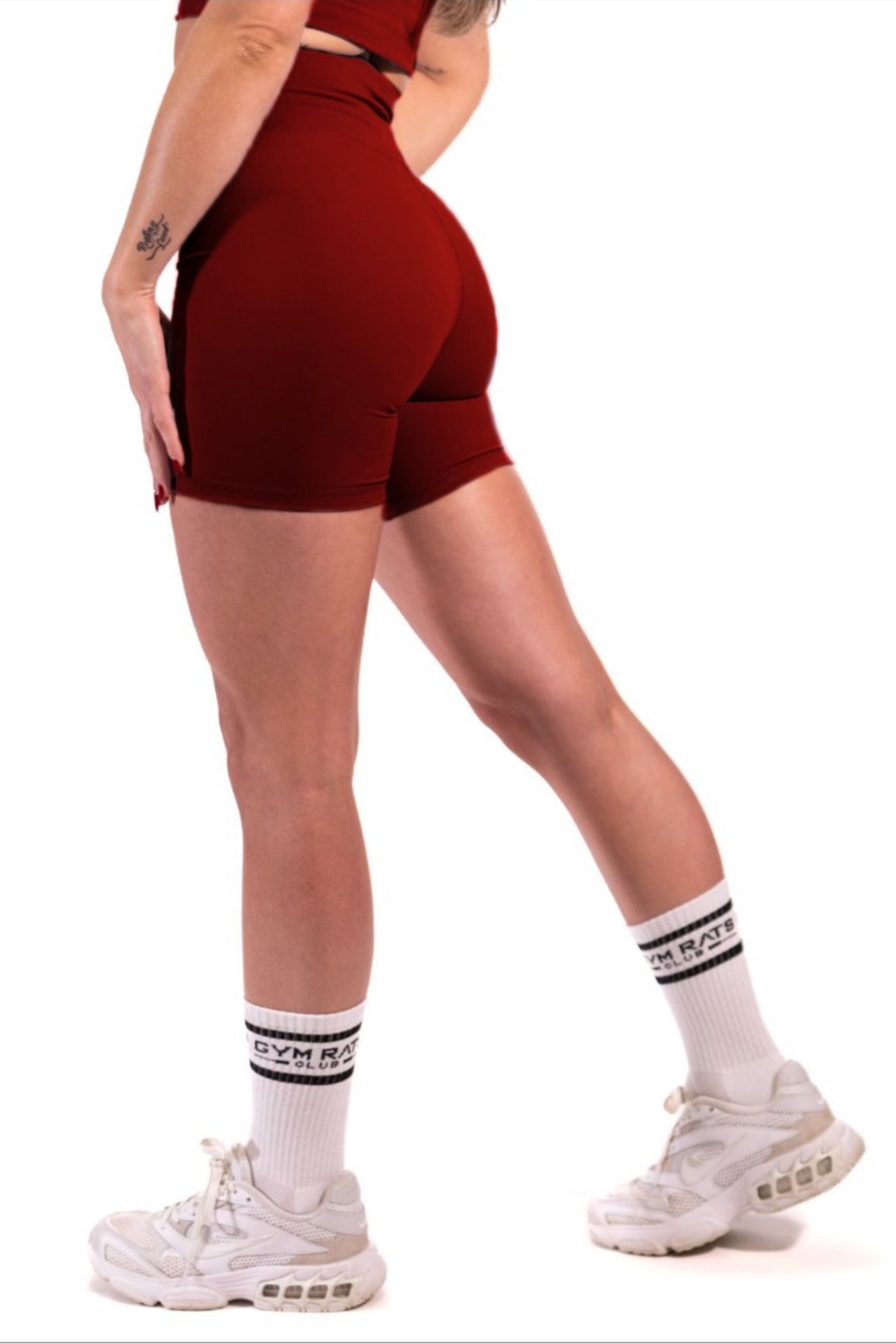 Comfortable women's Oasis Shorts Leggings by Gymratsclub, featuring a stretchy fit suitable for activewear and casual wear.