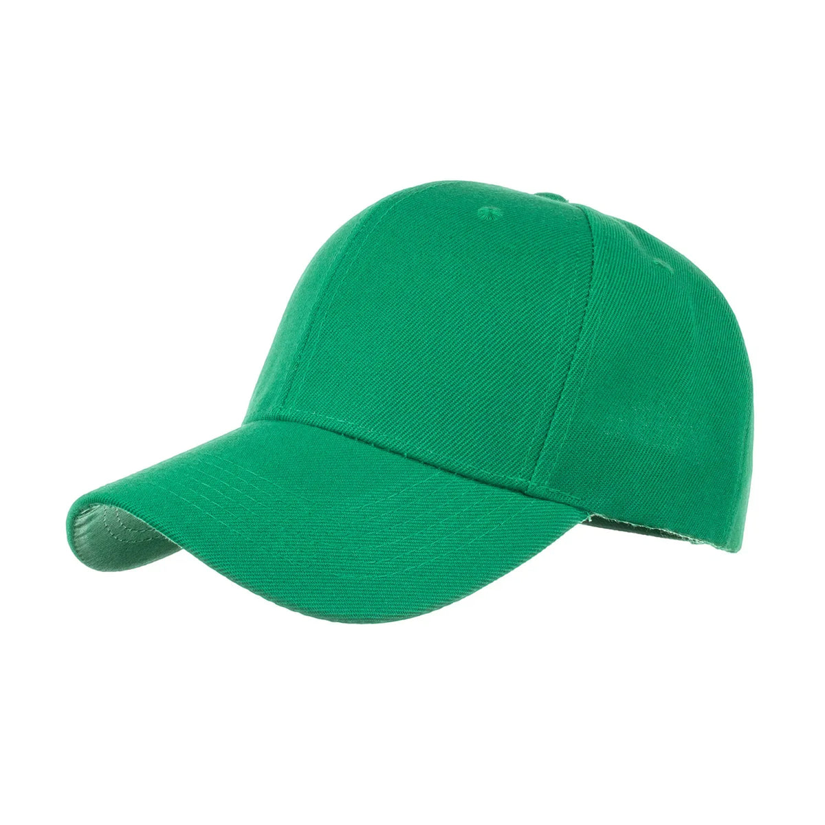 Unisex solid color baseball cap by TrendLux Wear, 5-panel structured hat in a neutral shade with adjustable strap.