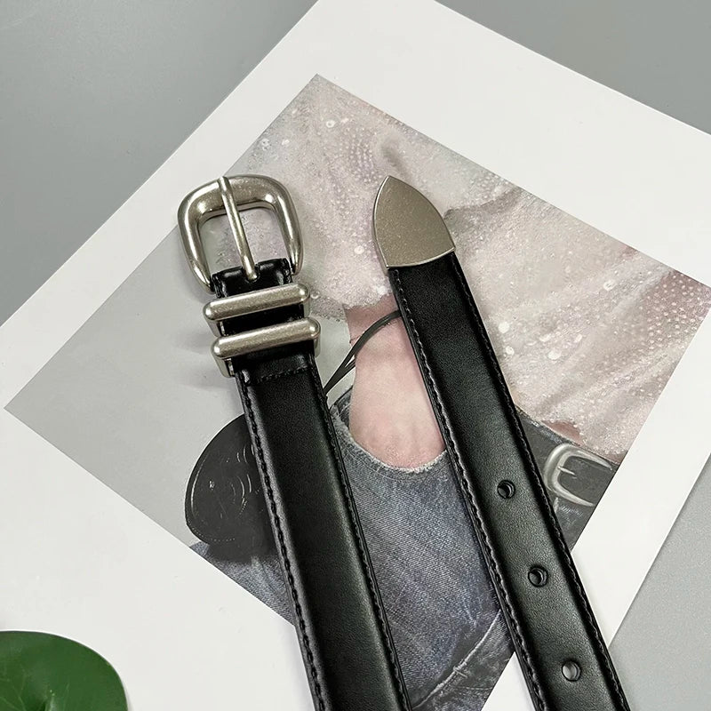 Women's Real Leather Jeans Belt. TrenLux Wear