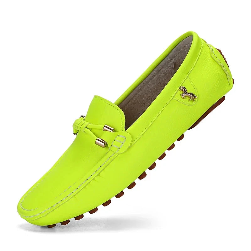 Men's Metal-Detail Slip-On Loafers