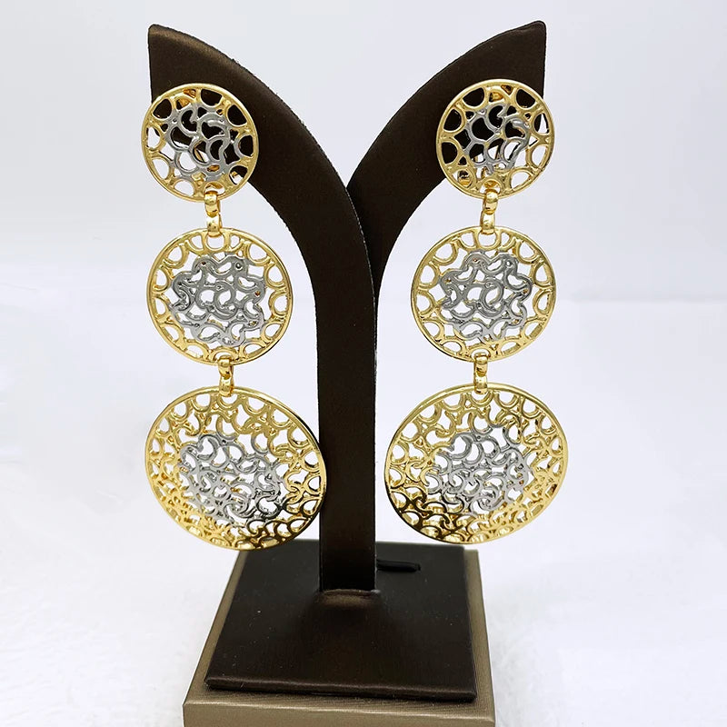 Women's Two-Tone Luxury Jewellery Set. TrenLux Wear