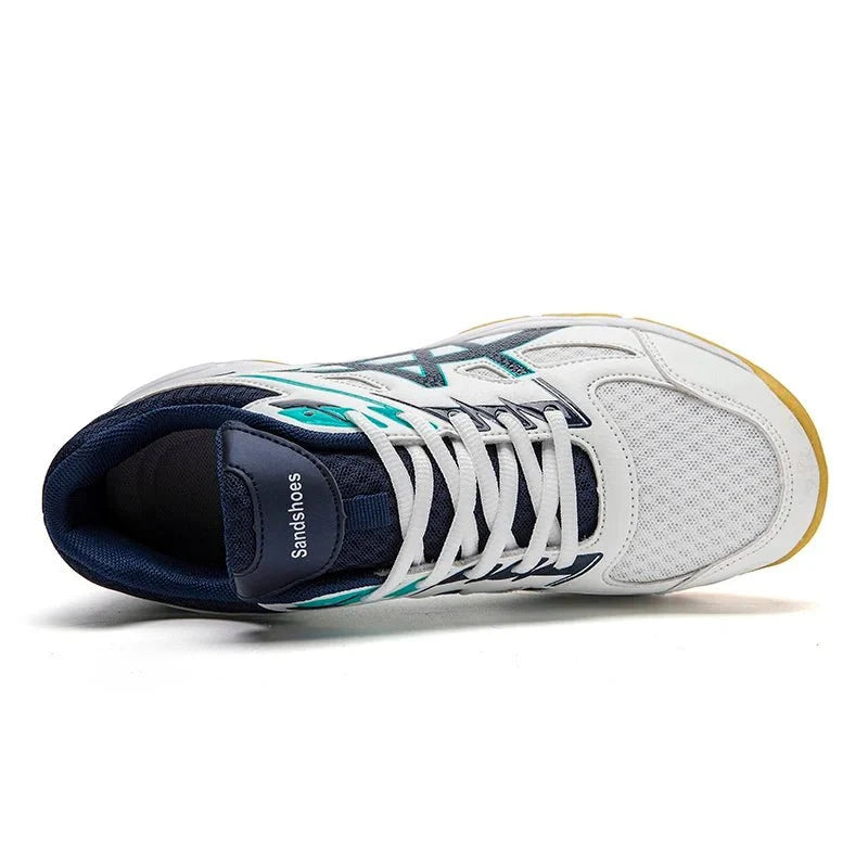 TrendLux Wear unisex anti-slip court sneakers for badminton and table tennis, featuring durable athletic shoes with grip.