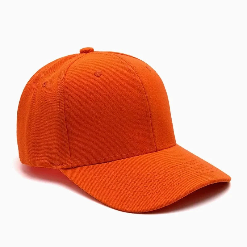 Unisex breathable sun-protective baseball cap with adjustable fit and hard brim in various colors by TrendLux Wear.
