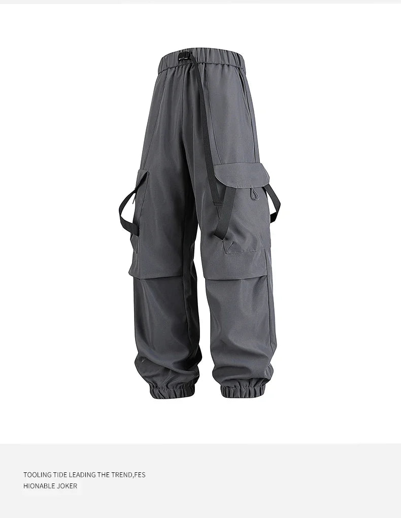 Men's cycling long pants by TrendLux Wear, loose fit, multi-pocket sport trousers in six colors, suitable for active riding.