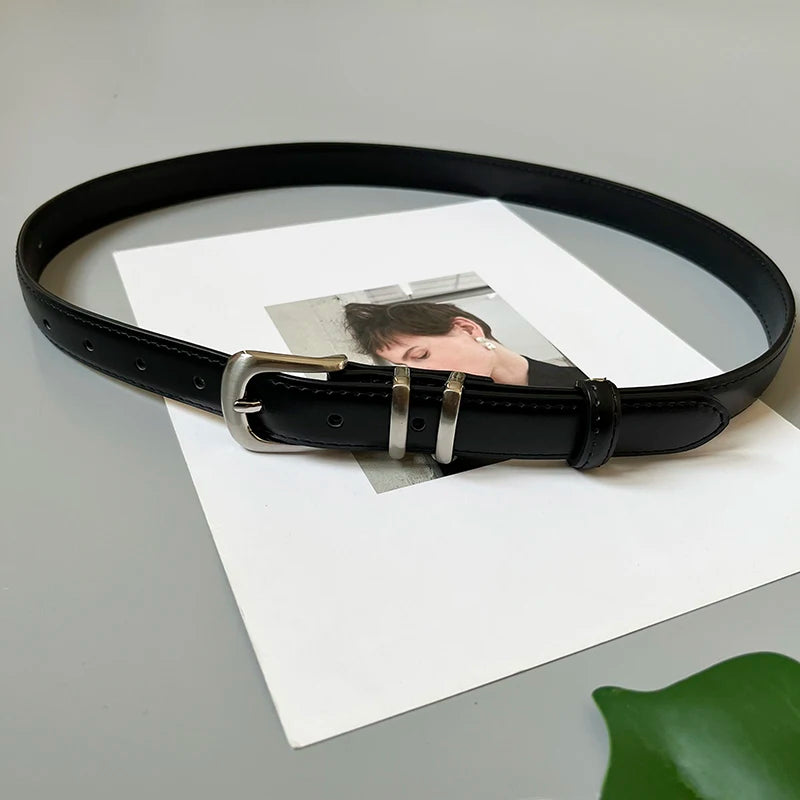 Women's Real Leather Jeans Belt. TrenLux Wear