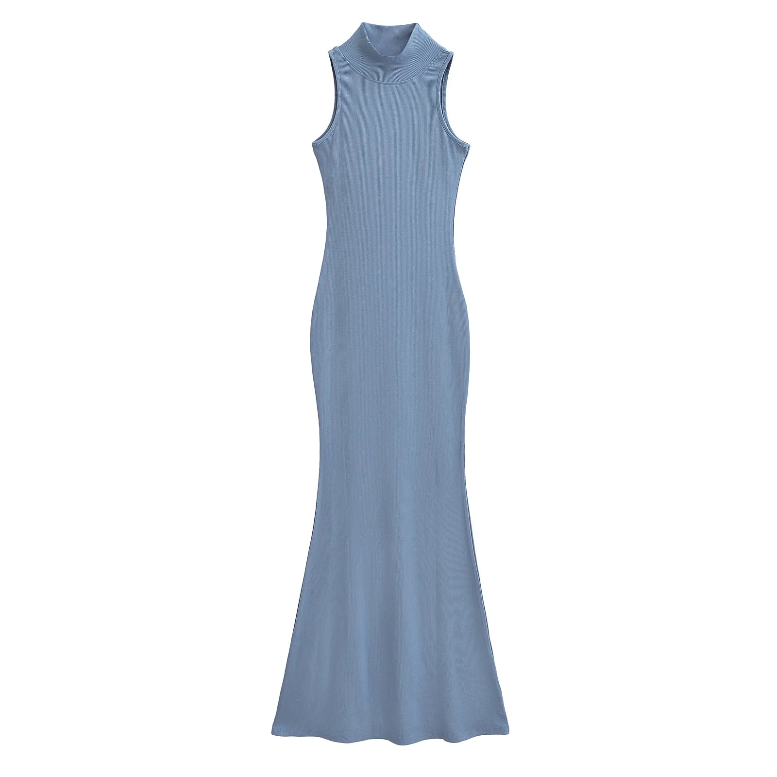 TrenLux Wear Women's Knit Turtleneck Bodycon Ankle-Length Maxi Dress The Glow Sanctuary