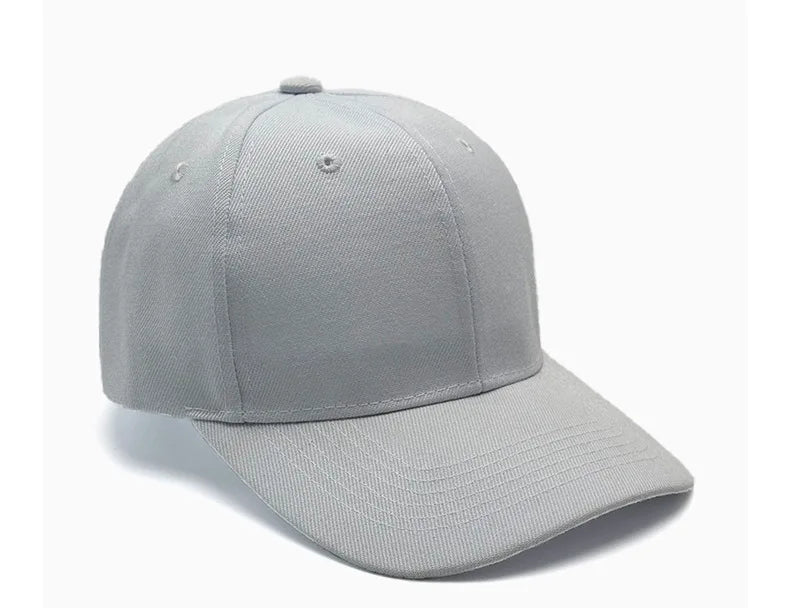 Unisex breathable sun-protective baseball cap with adjustable fit and hard brim, available in 22 colors by TrendLux Wear.