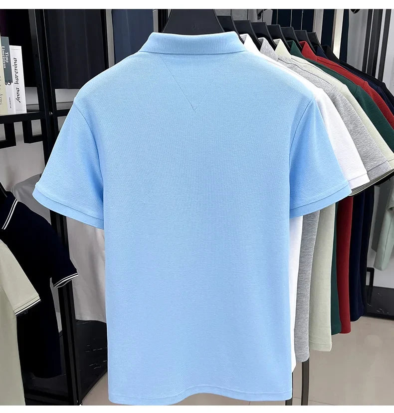 Men's Embroidered Cotton Golf Polo