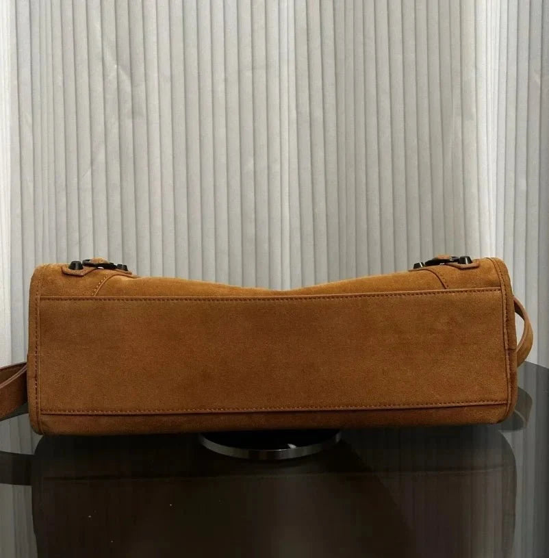 Women's motorcycle hobo handbag by TrendLux Wear featuring high capacity, luxury design, and stylish leather details.