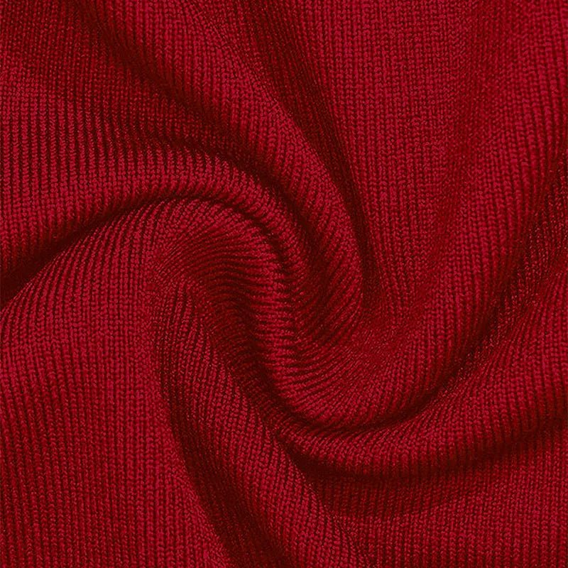 Women's backless, one-shoulder slim fit knit dress by The Glow Sanctuary, made of polyester-elastane, perfect for clubwear.