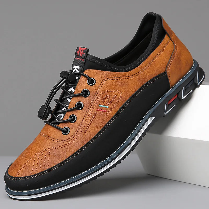 Men's Round-Toe Business Casual Derby Shoes