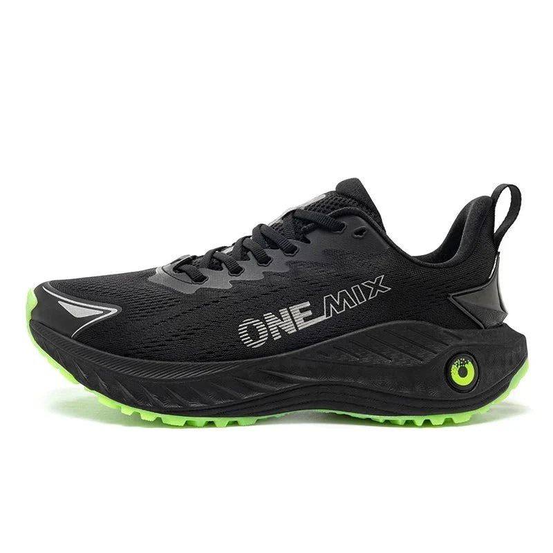 TrendLux Wear ONEMIX men's breathable running sneakers with lightweight cushioning, ideal for gym and outdoor activities.