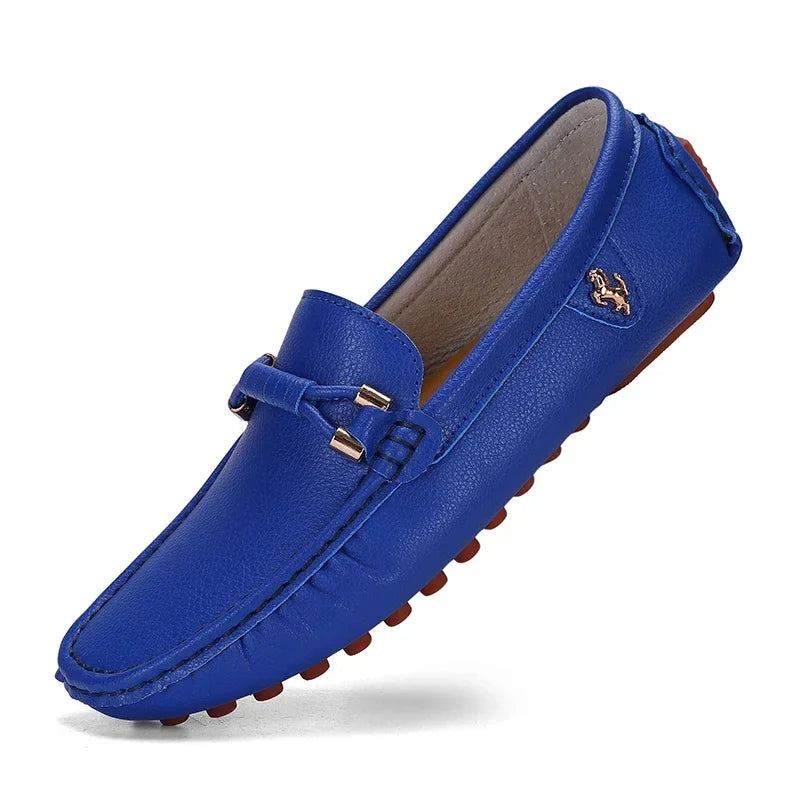 Men's Metal-Detail Slip-On Loafers