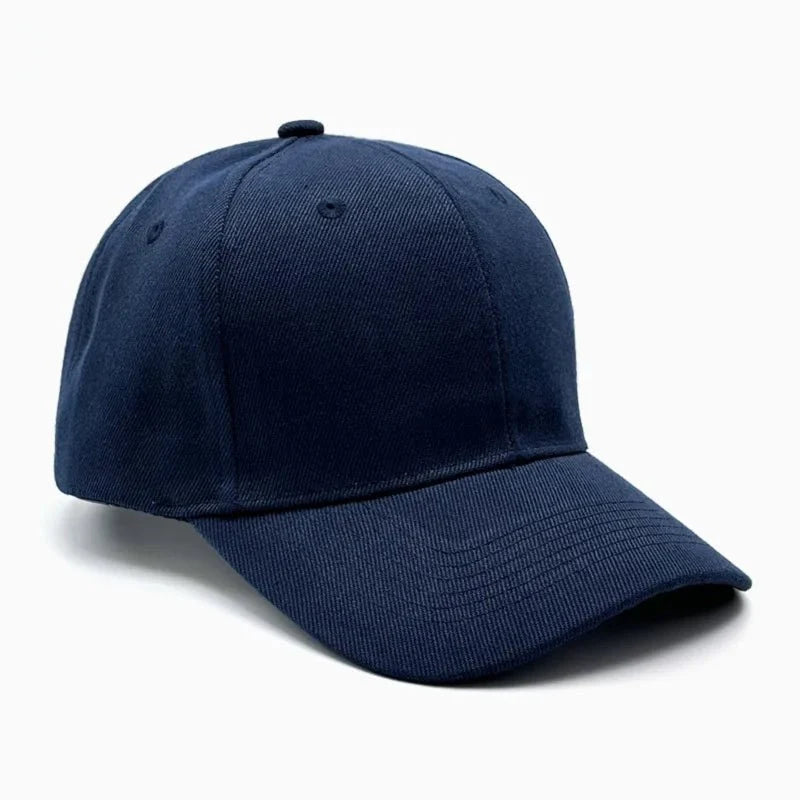 Unisex breathable sun-protective baseball cap with adjustable strap and hard brim, available in 22 colors from TrendLux Wear