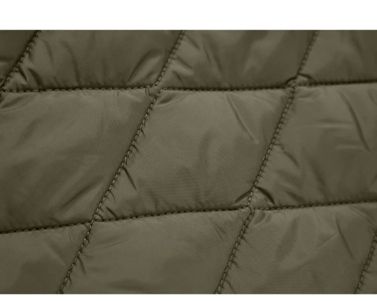 Men's Winter Sleeveless Padded Vest Jacket – Warm Stand Collar Waistcoat