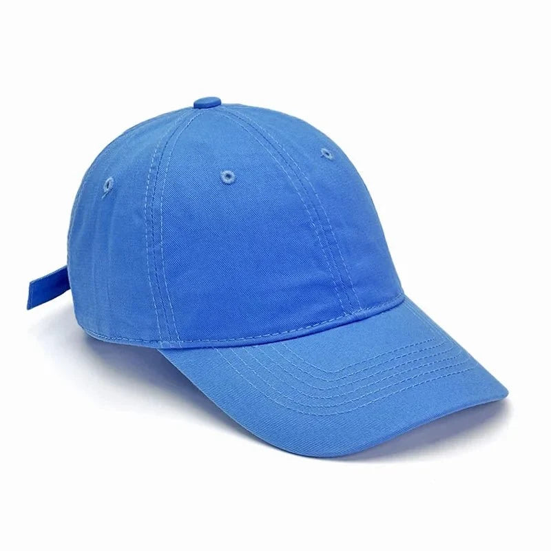Unisex soft-top dad hat by TrendLux Wear, plain baseball cap with sun protection in 21 colors, shown in a neutral color.