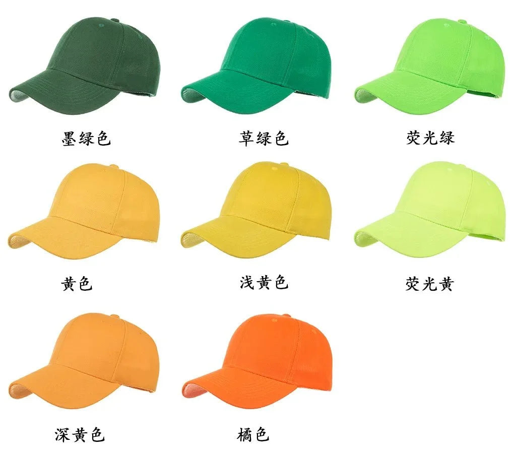 Unisex solid color baseball cap by TrendLux Wear, 5-panel structured hat in a neutral shade, front view.