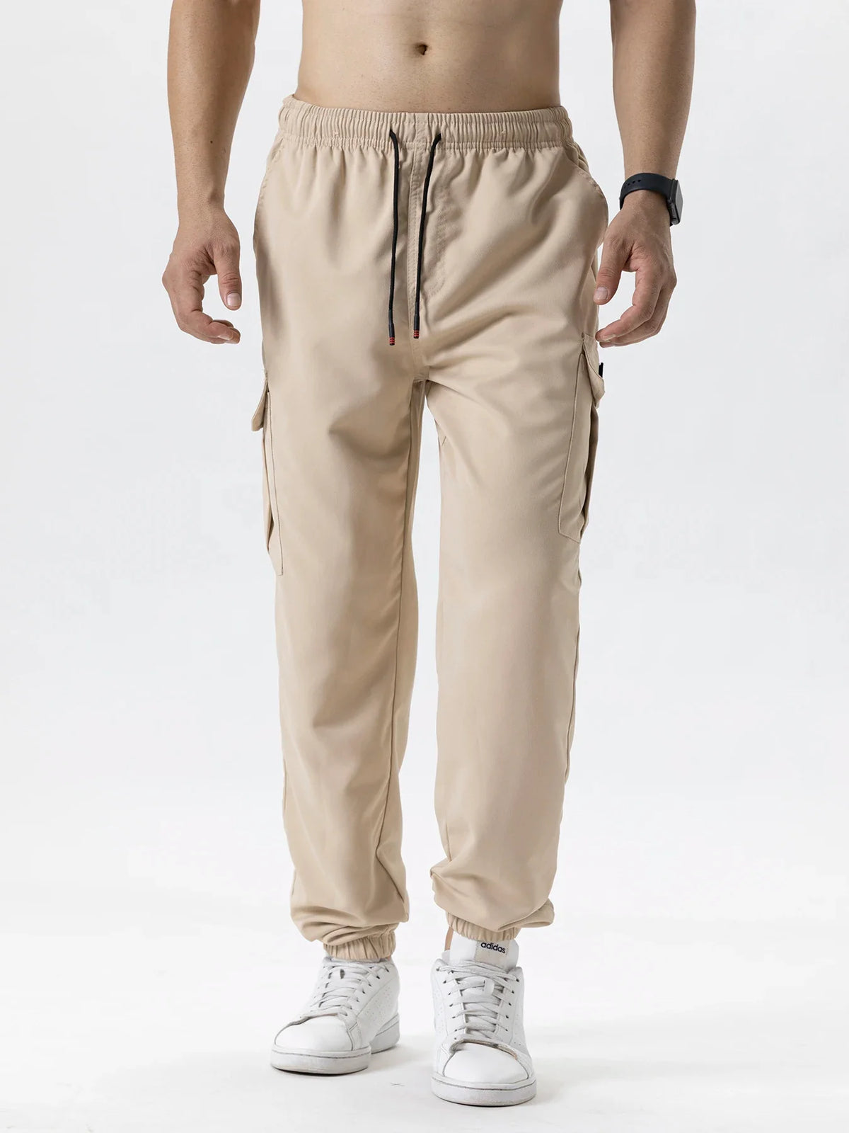 Men's tactical cargo pants by TrendLux Wear featuring multiple pockets, loose fit, outdoor jogger style in various colors.