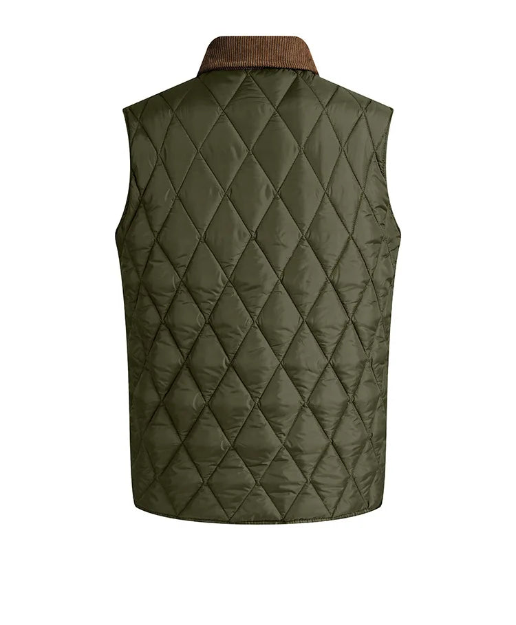 Men's Winter Sleeveless Padded Vest Jacket – Warm Stand Collar Waistcoat