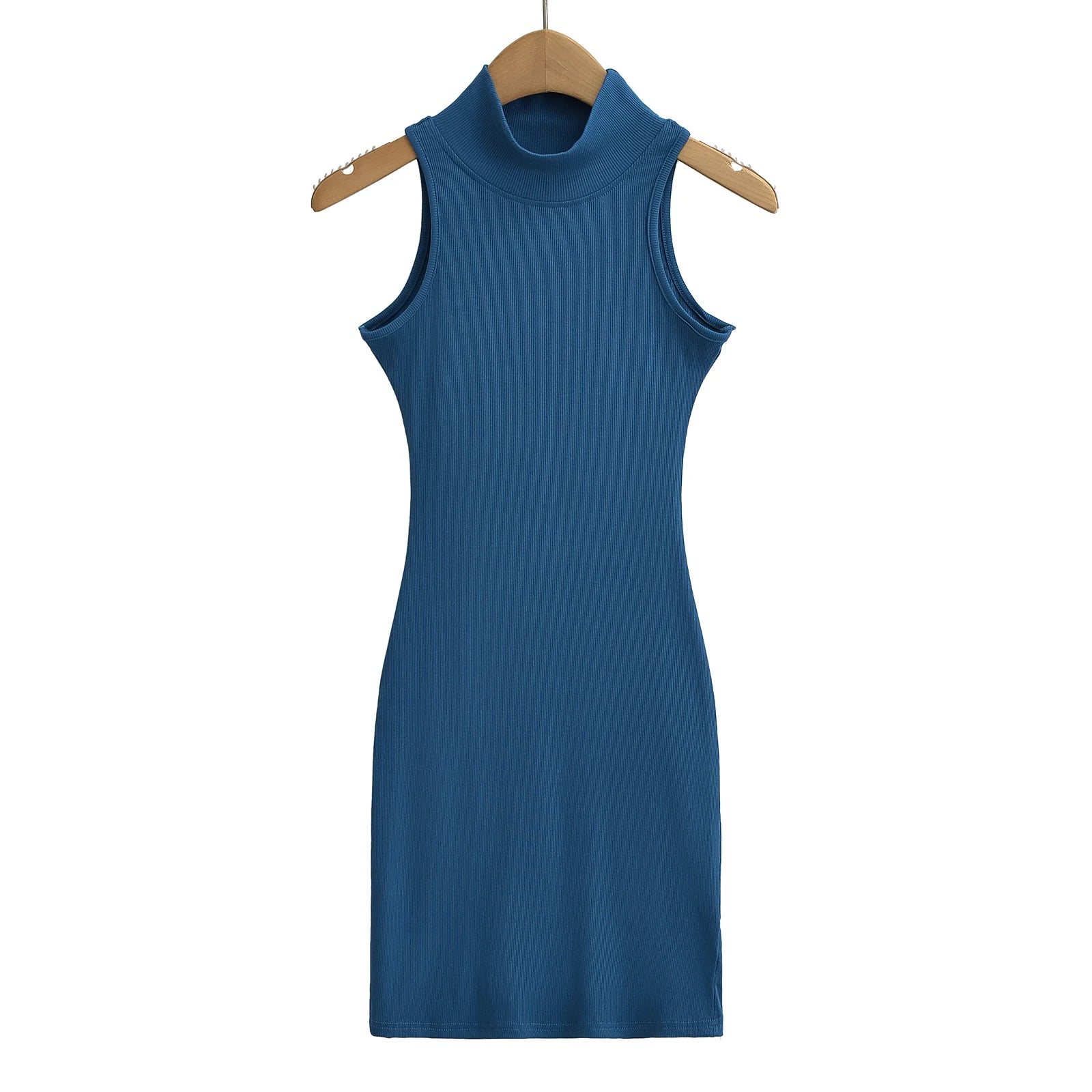 TrenLux Wear Women's Knit Turtleneck Bodycon Ankle-Length Maxi Dress The Glow Sanctuary