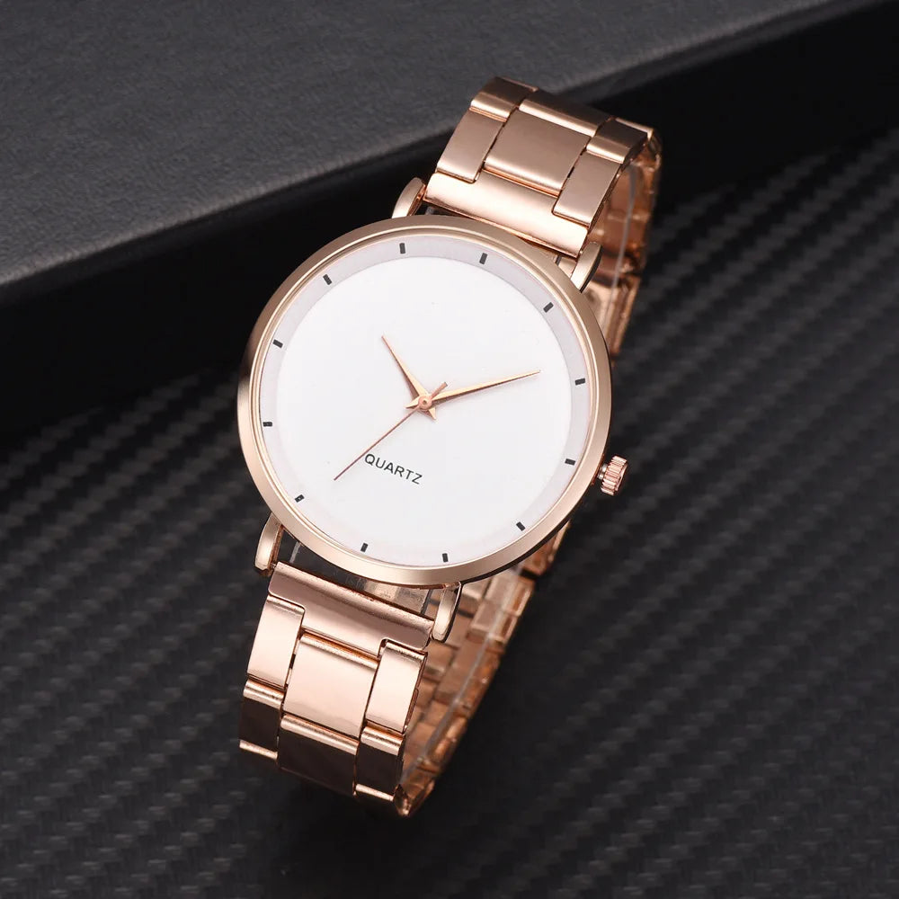 TrenLux Wear Women's Rose Gold Stainless Steel Fashion/Business Quartz Wristwatch TrenLux Wear