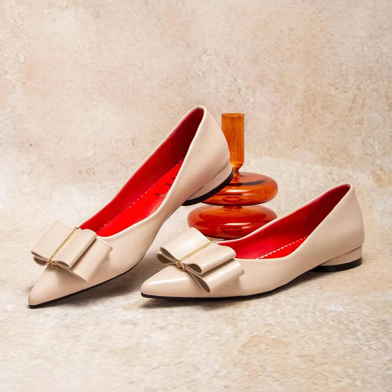 TrenLux Wear Women's Pointed-Toe Bow Flat Shoes — Luxury PU Leather Flats, Sizes 36–42 TrenLux Wear