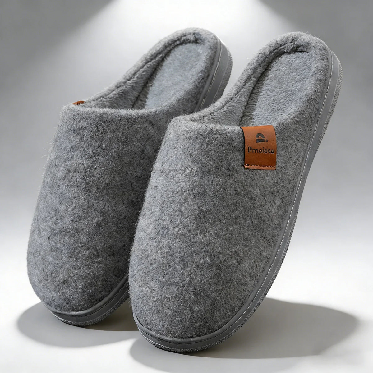Men's Winter Felt Platform House Slippers – Cozy Non-Slip Indoor & Outdoor