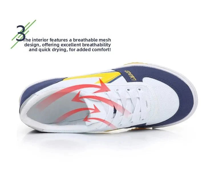 TrendLux Wear professional table tennis shoes with anti-slip soles, breathable design, ideal for training and competition.