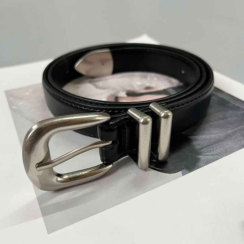 Women's Real Leather Jeans Belt. TrenLux Wear