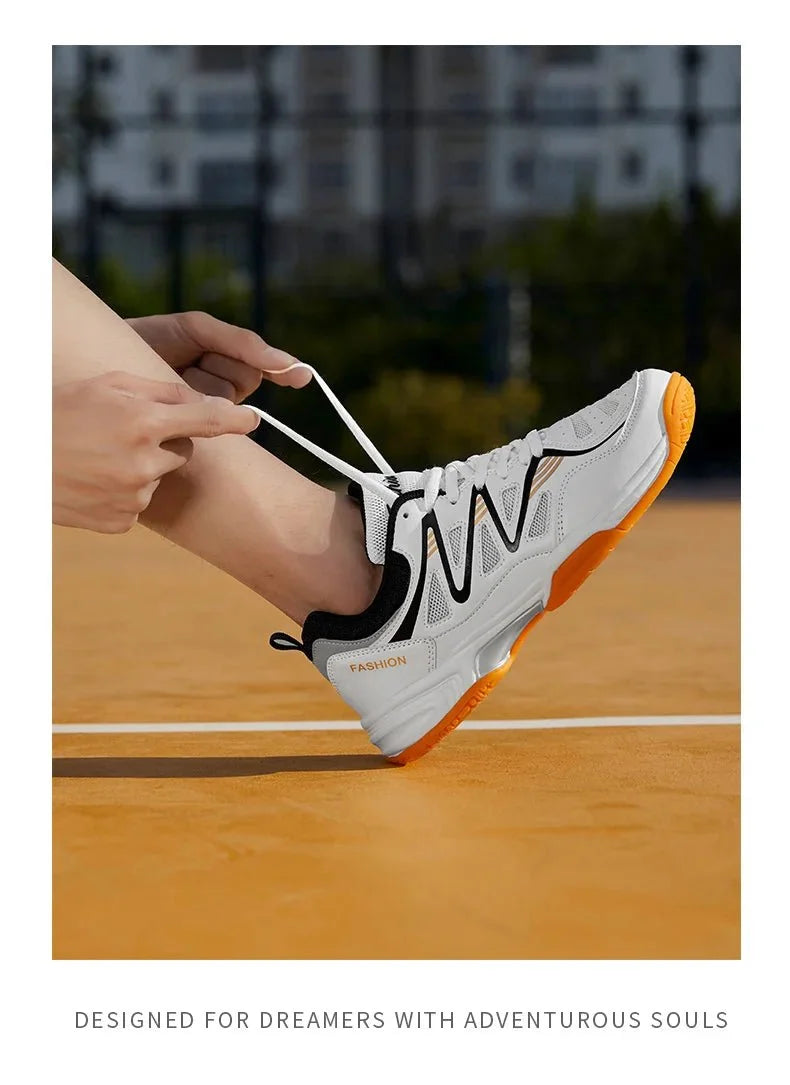 Men's TrendLux Wear professional tennis and badminton shoes with anti-slip soles, designed for all-season court sports.