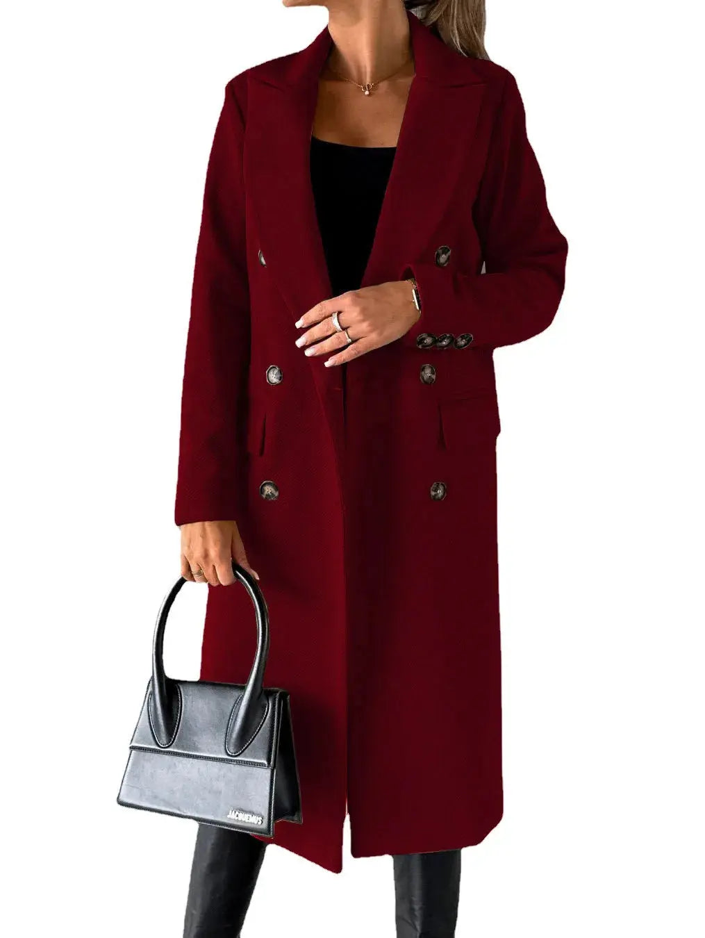 TrenLux Wear Women's Retro Double-Breasted Woolen Coat — Streetwear Winter Jacket TrenLux Wear