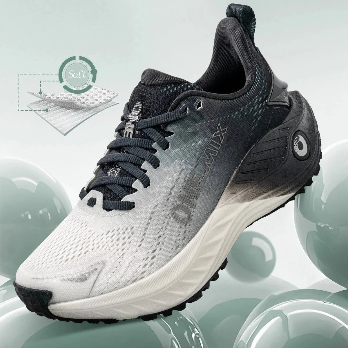 TrendLux Wear ONEMIX men's breathable running sneakers with lightweight cushion soles for gym and outdoor activities