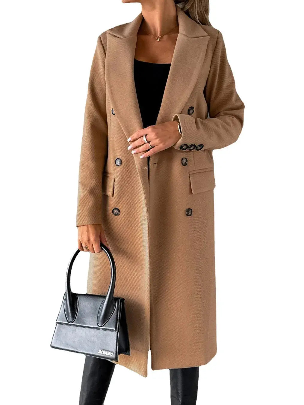 TrenLux Wear Women's Retro Double-Breasted Woolen Coat — Streetwear Winter Jacket TrenLux Wear