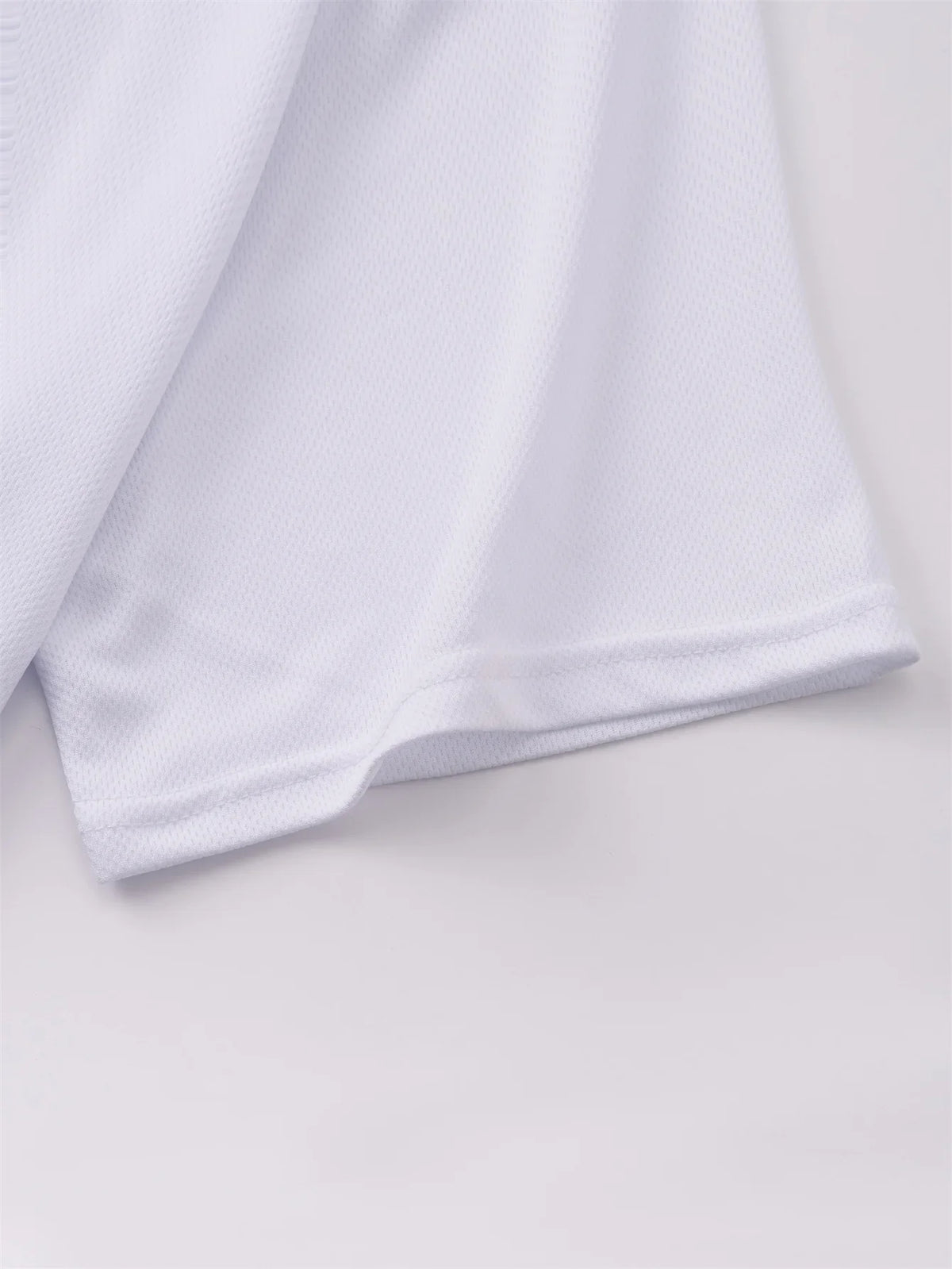 Men's quick-dry graphic T-shirt by TrendLux Wear, navy and white breathable polyester crewneck tee, available in sizes S to XXL.