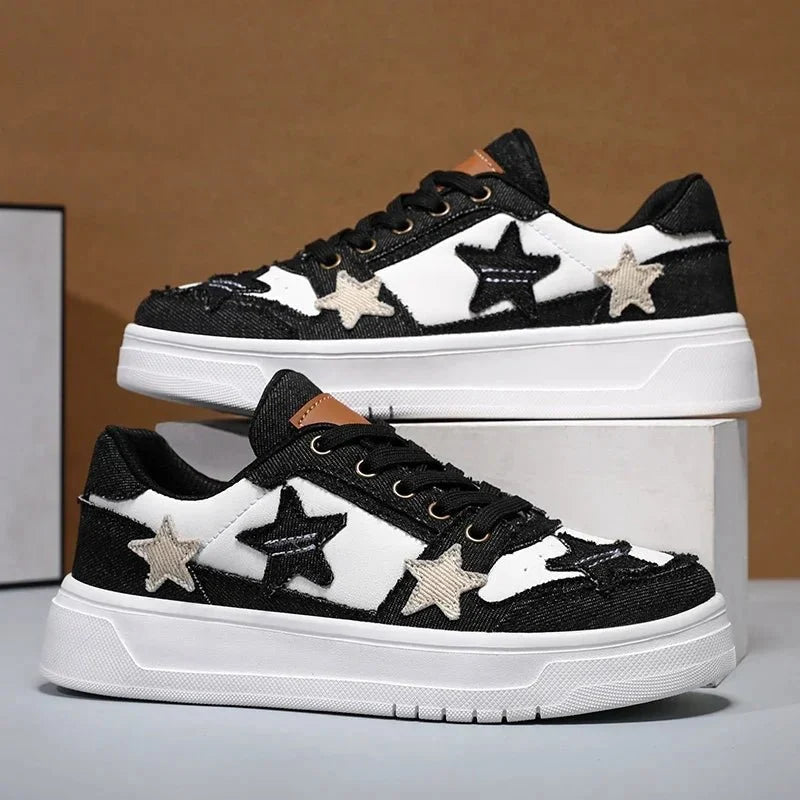 Men's breathable mesh tennis sneakers by TrendLux Wear, lightweight outdoor shoes with wide sizes, designed for comfort and performance.