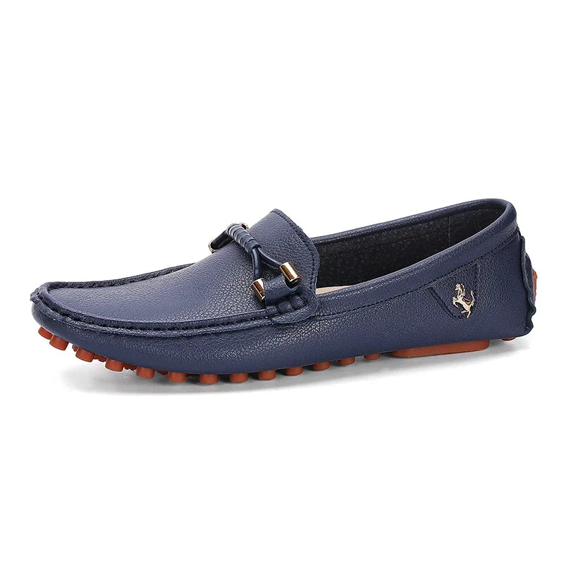 Men's Metal-Detail Slip-On Loafers
