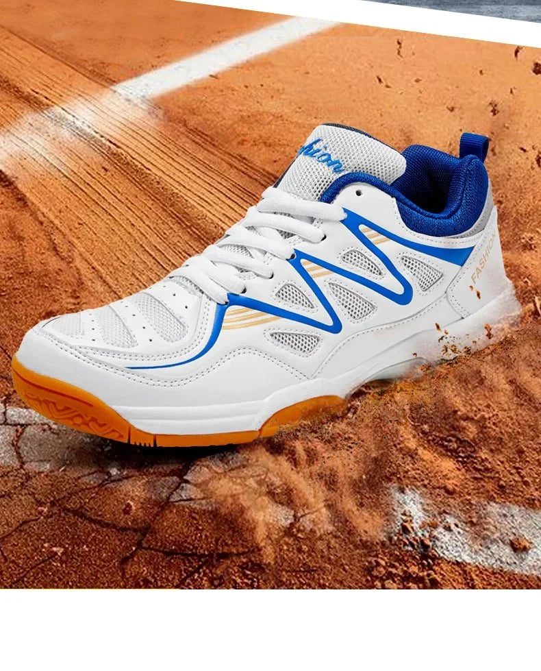 Men's TrendLux Wear athletic tennis and badminton shoes with anti-slip soles, designed for all-season court sports.