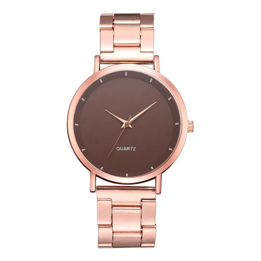 TrenLux Wear Women's Rose Gold Stainless Steel Fashion/Business Quartz Wristwatch TrenLux Wear